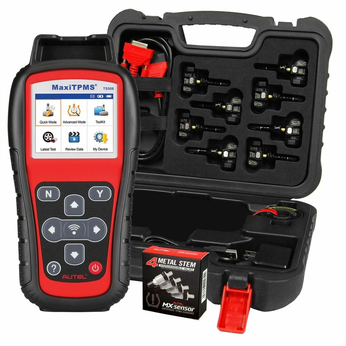 AUTEL MaxiTPMS TS508KMV1 Kit with Tool, 1Sensors, MVK Store Heavy