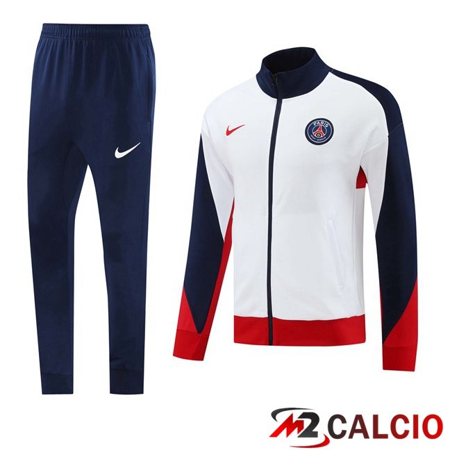 Tuta Calcio - Giacca Paris PSG Bianco 2024/2025