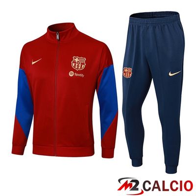 Tuta Calcio - Giacca FC Barcellona Rosso 2024/2025