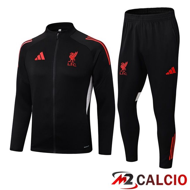 Insieme Tuta Calcio - Giacca FC Liverpool Nero 2025/2025