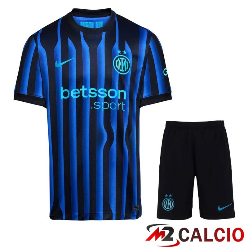 Maglie Calcio Inter Milan Prima Blu Nero 2025/2026