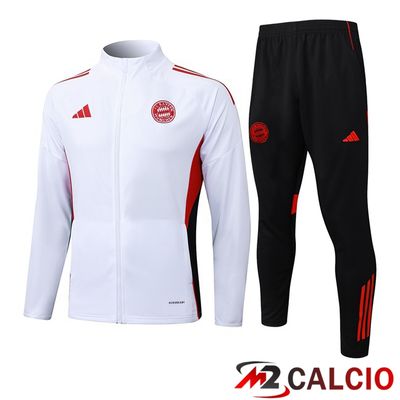 Insieme Tuta Calcio - Giacca Bayern Monaco Bianco 2025/2026