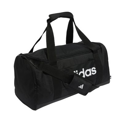 Borsa sportiva di formato piccolo adidas Linear 2 stili. nero e rosso.