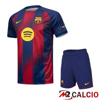 Maglie Calcio FC Barcellona Prima Blu Rosso 2025/2026