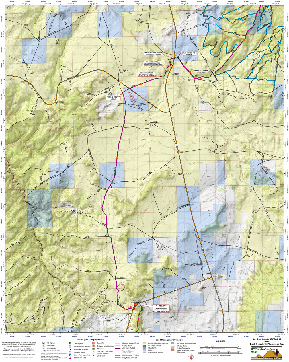 ATV Trail 1 from Hook and Ladder to Photograph Gap