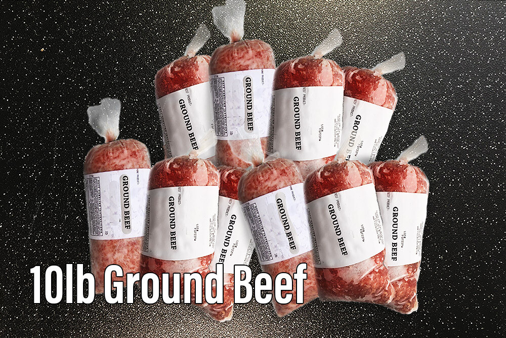 10 lbs Bulk Grassfed Ground SAVE 5 Full Quiver Farm