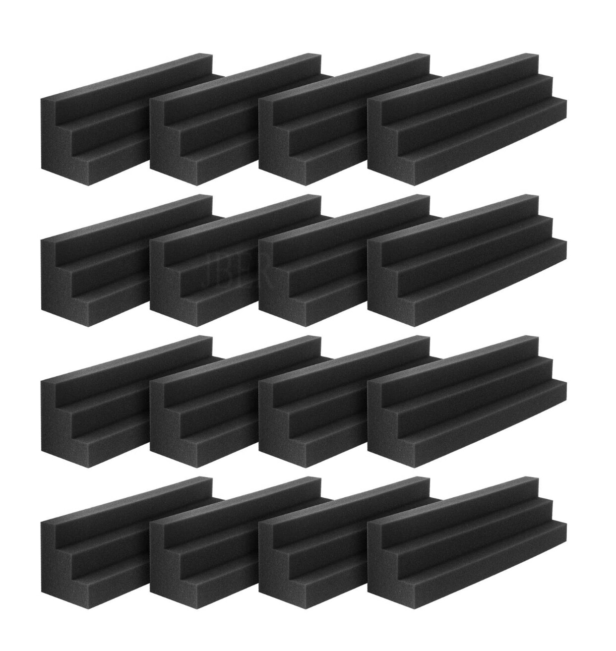 16 pack Acoustic Wedge Foam Studio Corner 3’’ x 3’’ x 12’’