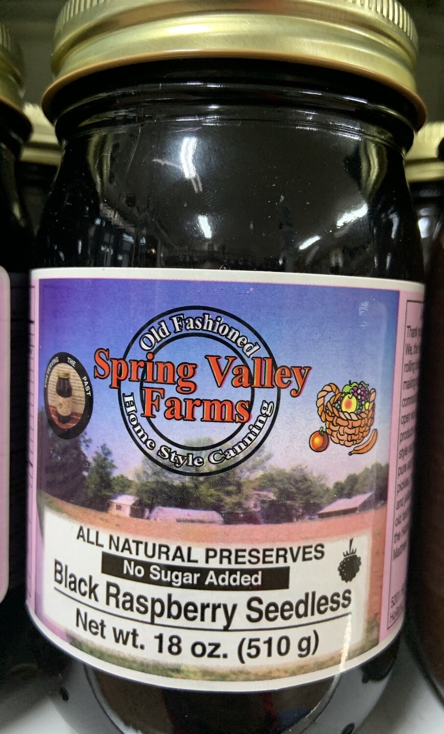 Spring Valley Farms No Sugar Added Fruit Juice Sweetened Black