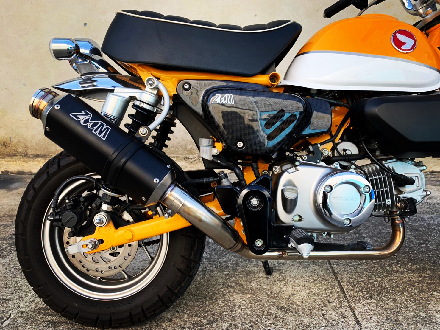 ZoOM Exhaust Polygon Honda monkey 125 Full System Low Mount 20182020