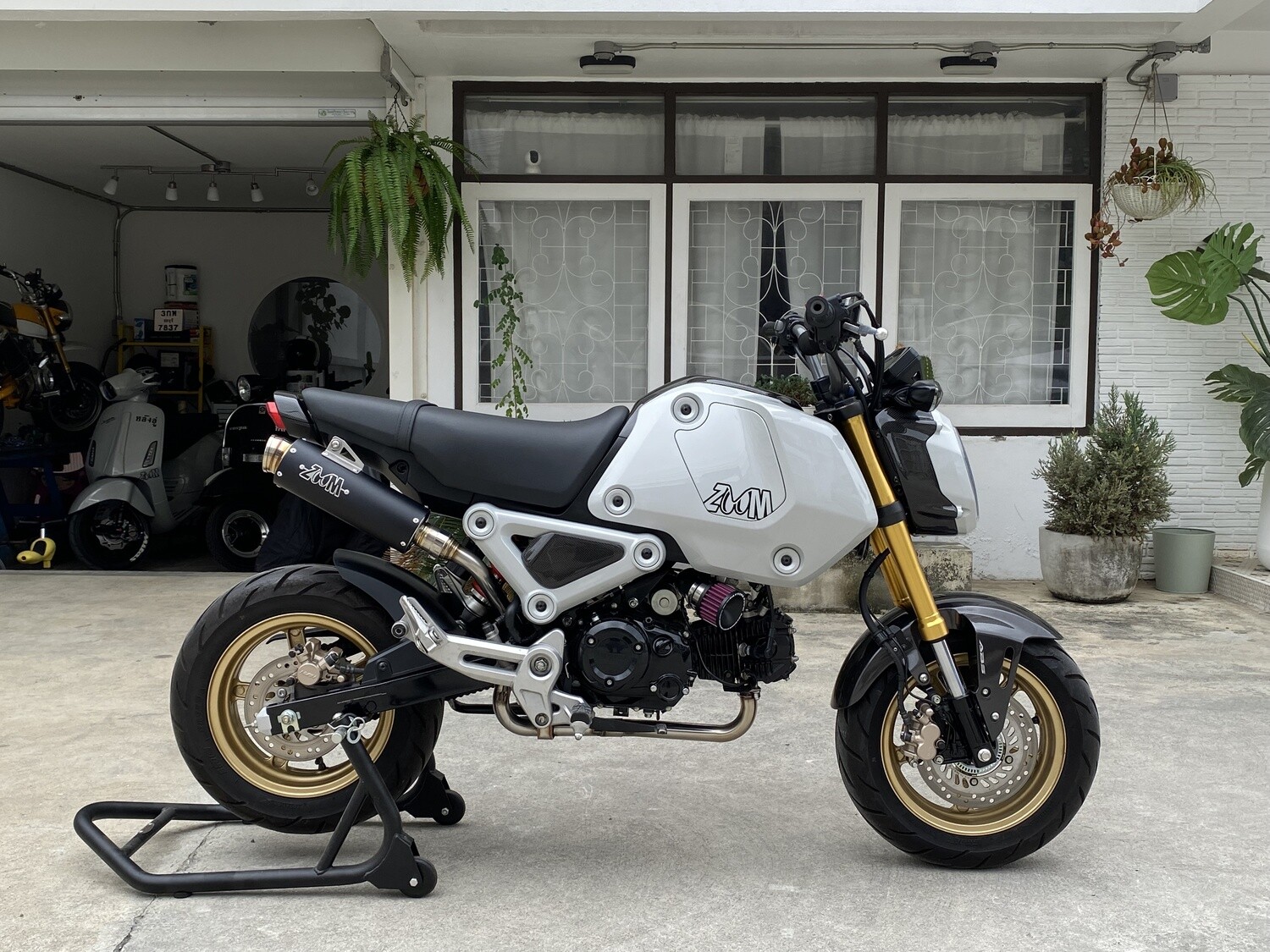 honda grom high mount exhaust