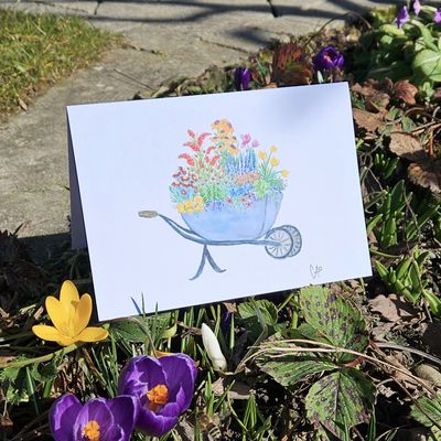 Frühlingskollektion - Schubkarre