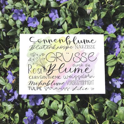 Wunschkollektion - Grüsse durch die Blume