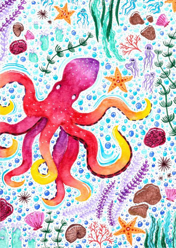 Sommerkollektion - Oktopus