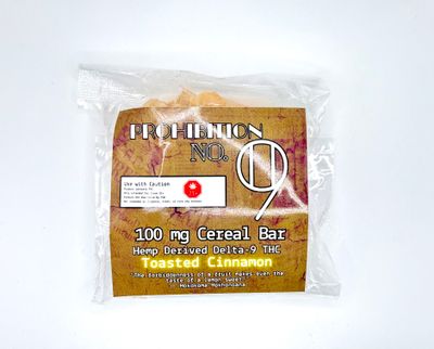 Delta 9 THC - Cereal Barz - Toasted Cinnamon100mg