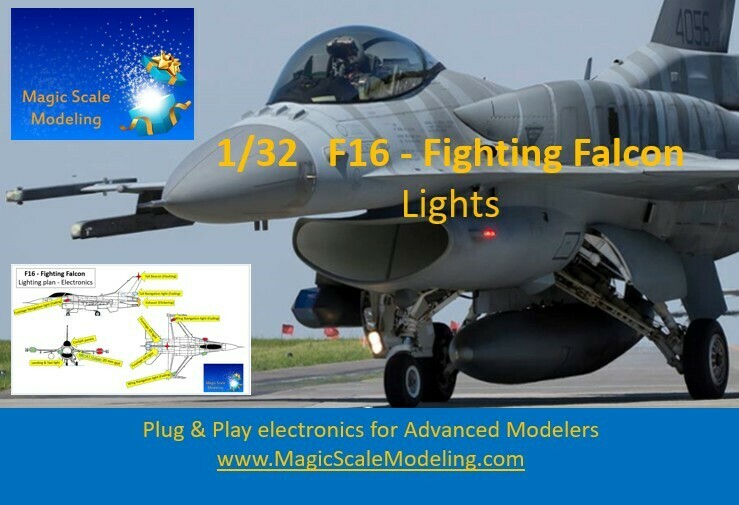 F16 Fighting Falcon 1/32 Lights set