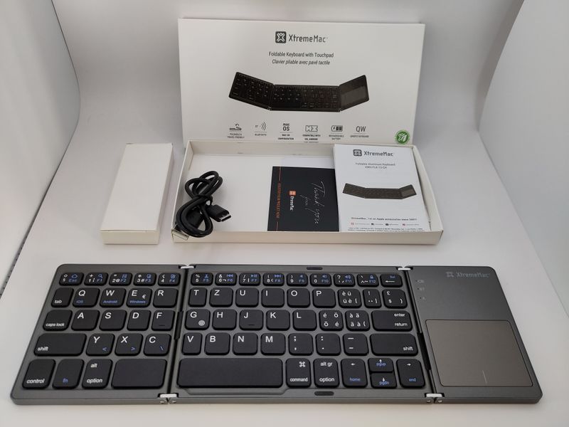 Tastatur: XtremeMac - Faltbare Mini Bluetooth Reisetastatur (CH-Layout)
