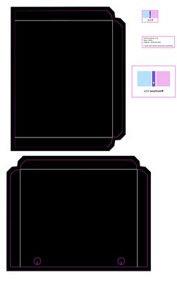 Aufkleber Deko, schwarz, matt