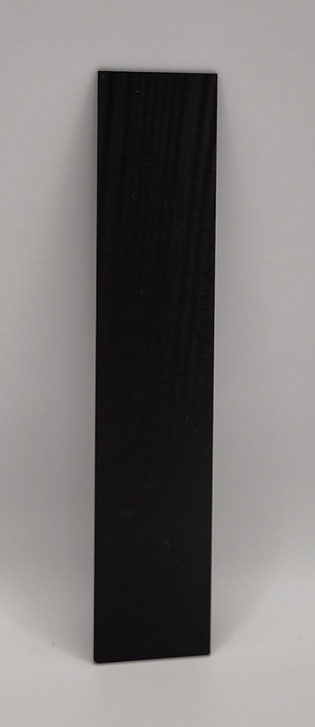 Zuschnitt PVC hart schwarz, 160 x 33 x 1 mm