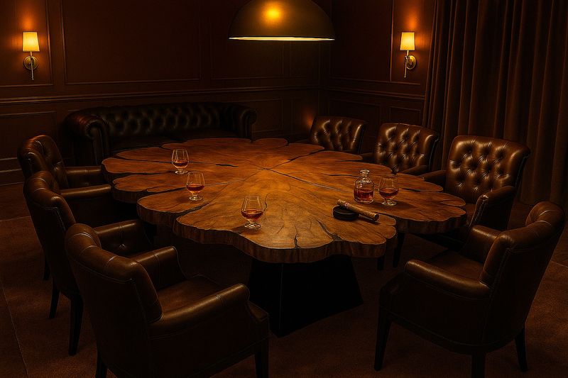 Extravaganter Ess-Tisch / Tisch aus Holzstamm-Unikat!