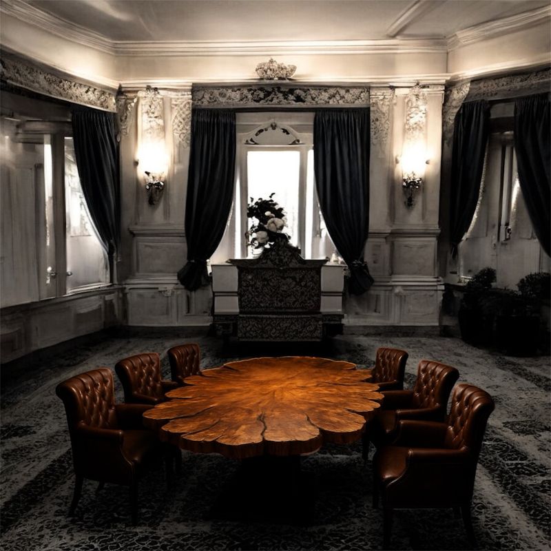 Extravaganter Ess-Tisch / Tisch aus Holzstamm-Unikat!