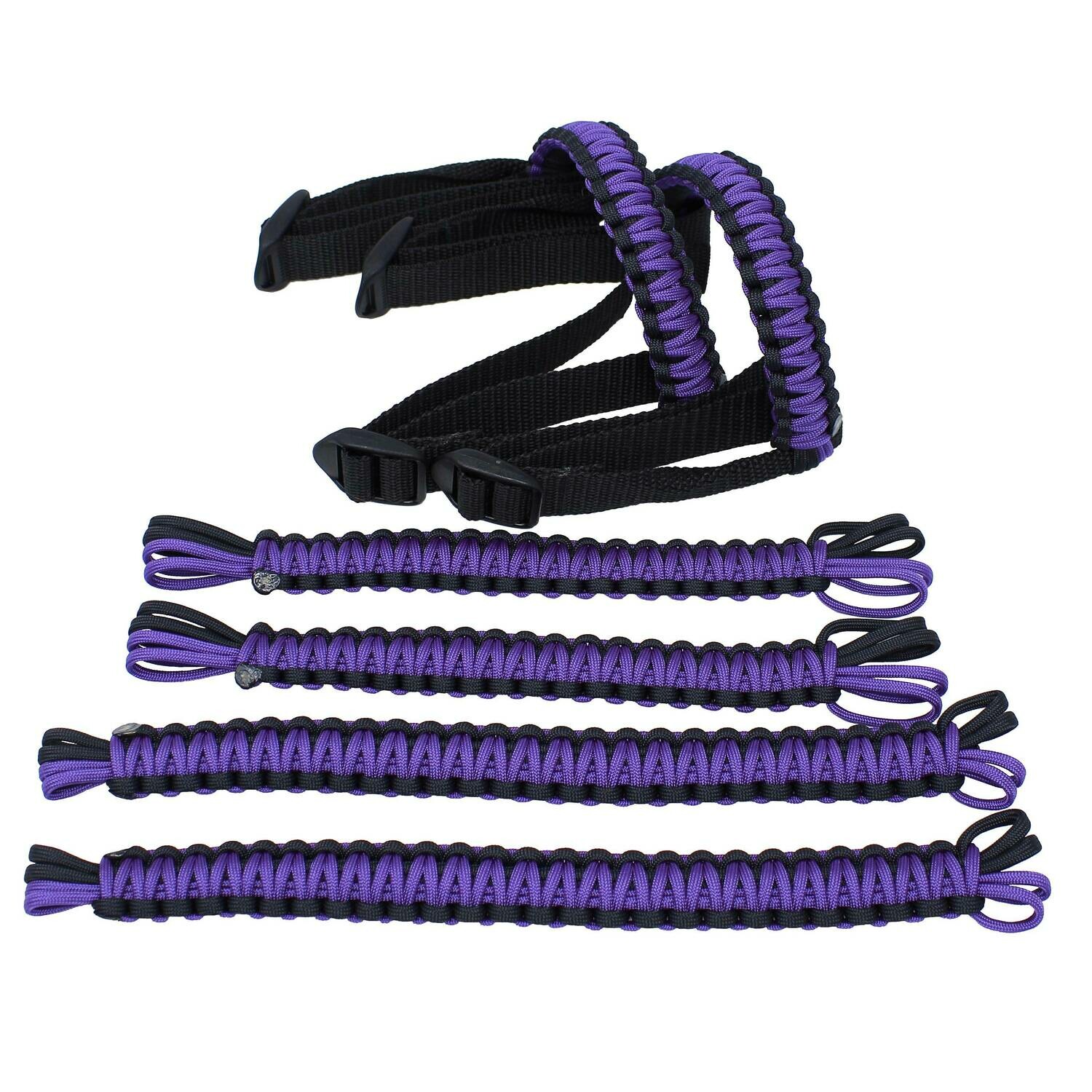 Black & Purple Grab Handles for Jeep Wrangler JK