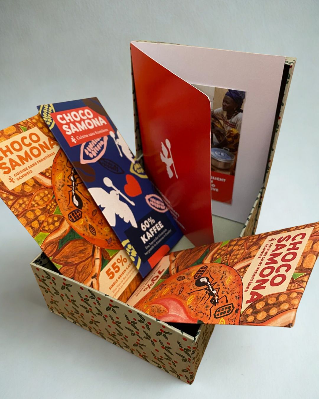 Geschenkkarte plus 3 Schokoladen