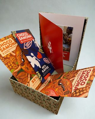 Geschenkkarte plus 3 Schokoladen