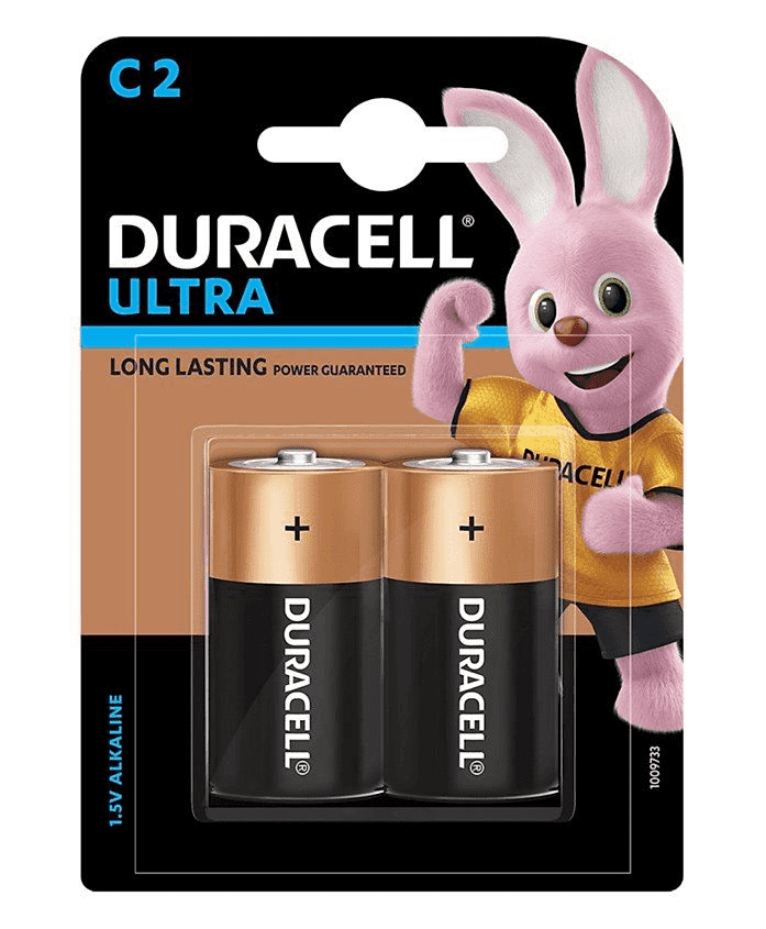 Duracell Ultra C, 2 Batteries, 1.5V Alkaline, Rs.201 LT Online Store