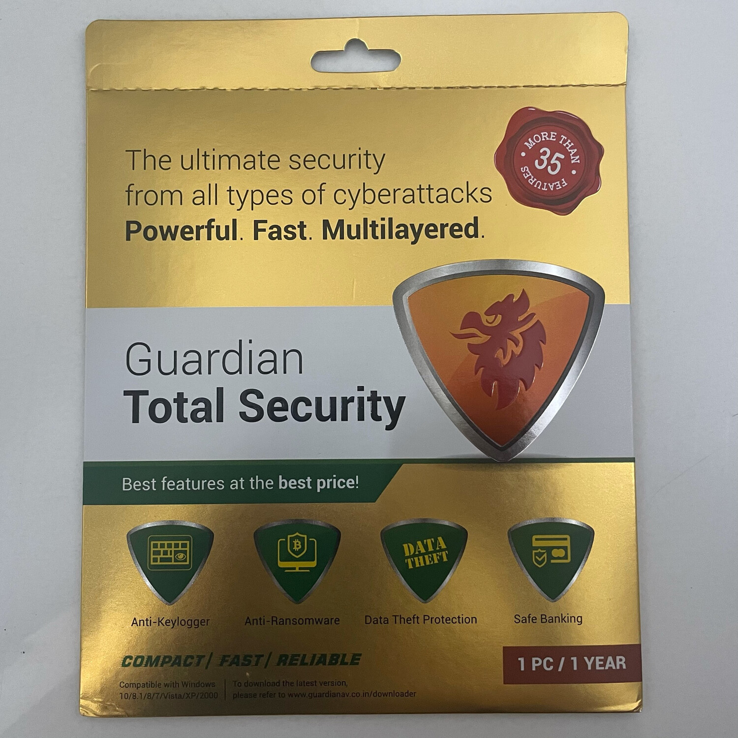 1 User, 1 Year, Guardian Total Security Rs.290 LT Online Store