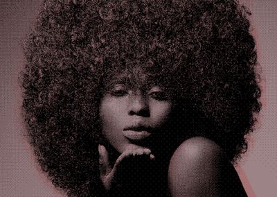 Postcard Afro Hair