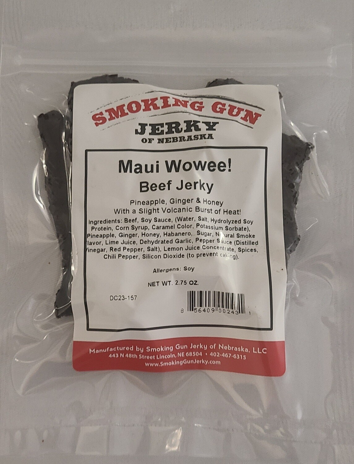 Maui Wowee! Beef Jerky, 2.1 oz. Pkg.
