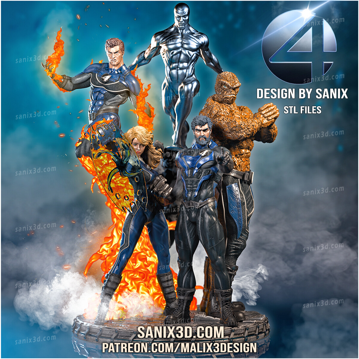 Fantastic 4 Diorama STL Files Fantastic 4 Diorama Stl Files