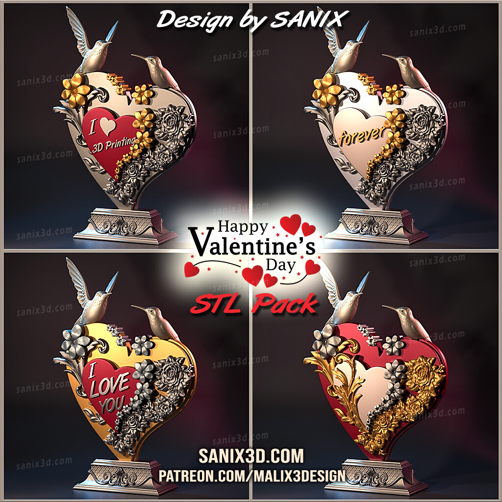 Valentine's Day ( decoration ) STL Files