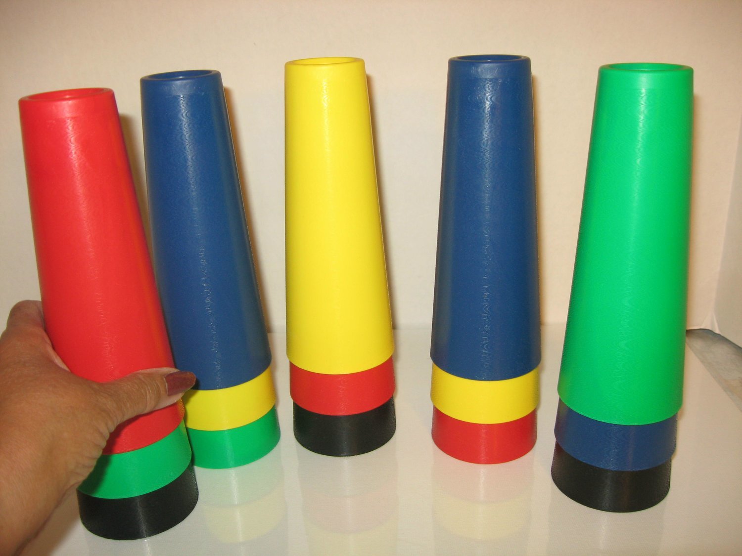 TOY PLASTIC CONES SET 15 PC. 7" CONES FOR KIDS