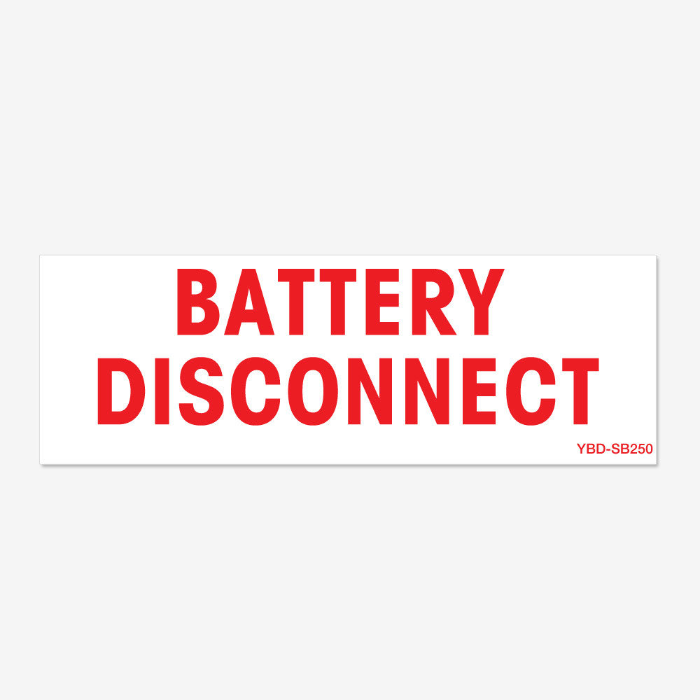 Battery Disconnect Red