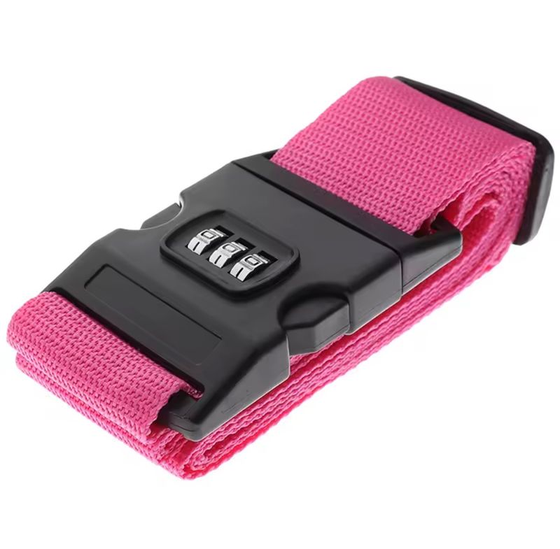 Koffergurt mit Code rosa