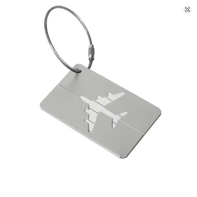 Reisegepäckanhänger silber