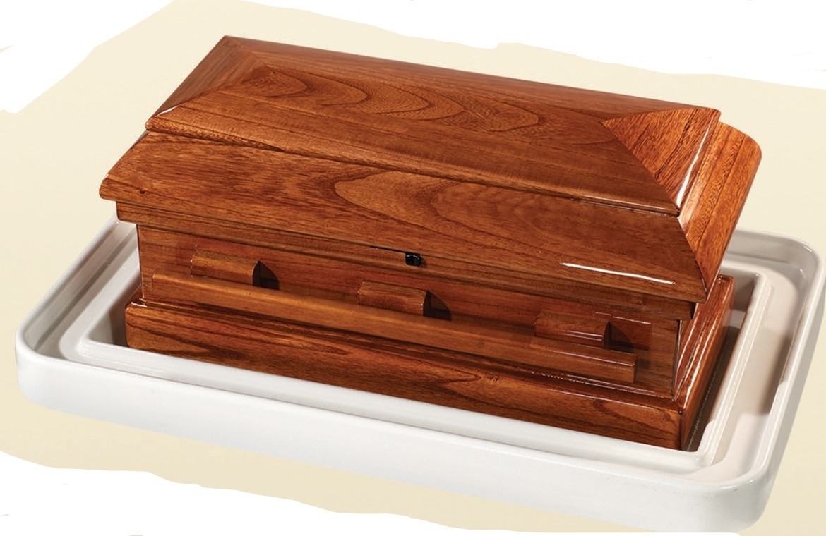 Wood Baby Casket and Vault 3 Piece Combo(20 inch interior)