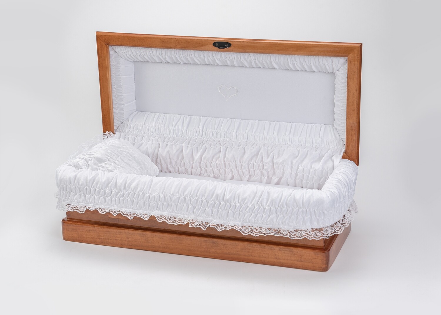 Wood Baby Casket and Vault 3 Piece Combo(20 inch interior)