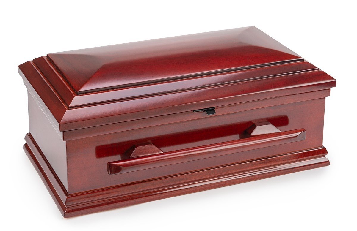Classic Wood Baby Casket with Slide Lock (32 inch interior) C32SO
