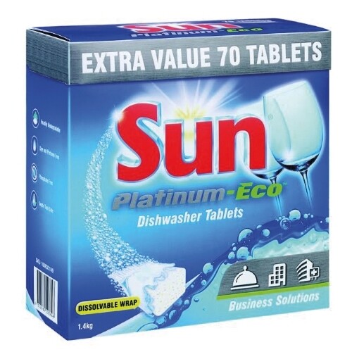 SUN PLATINUMECO DISHWASHER TABLETS 70 TABLETS Store Cleanaux
