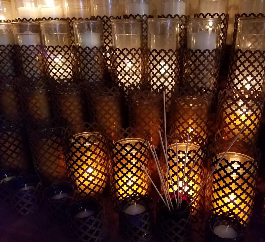 Candles at the Shrine