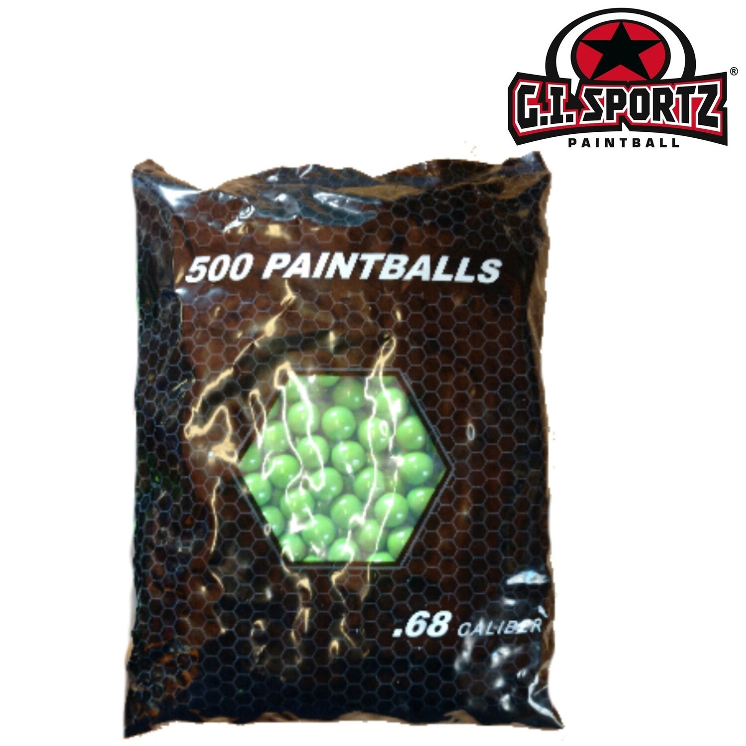 G.I. Sportz 1Star Paintballs 500 Rounds .68 caliber Color May Vary