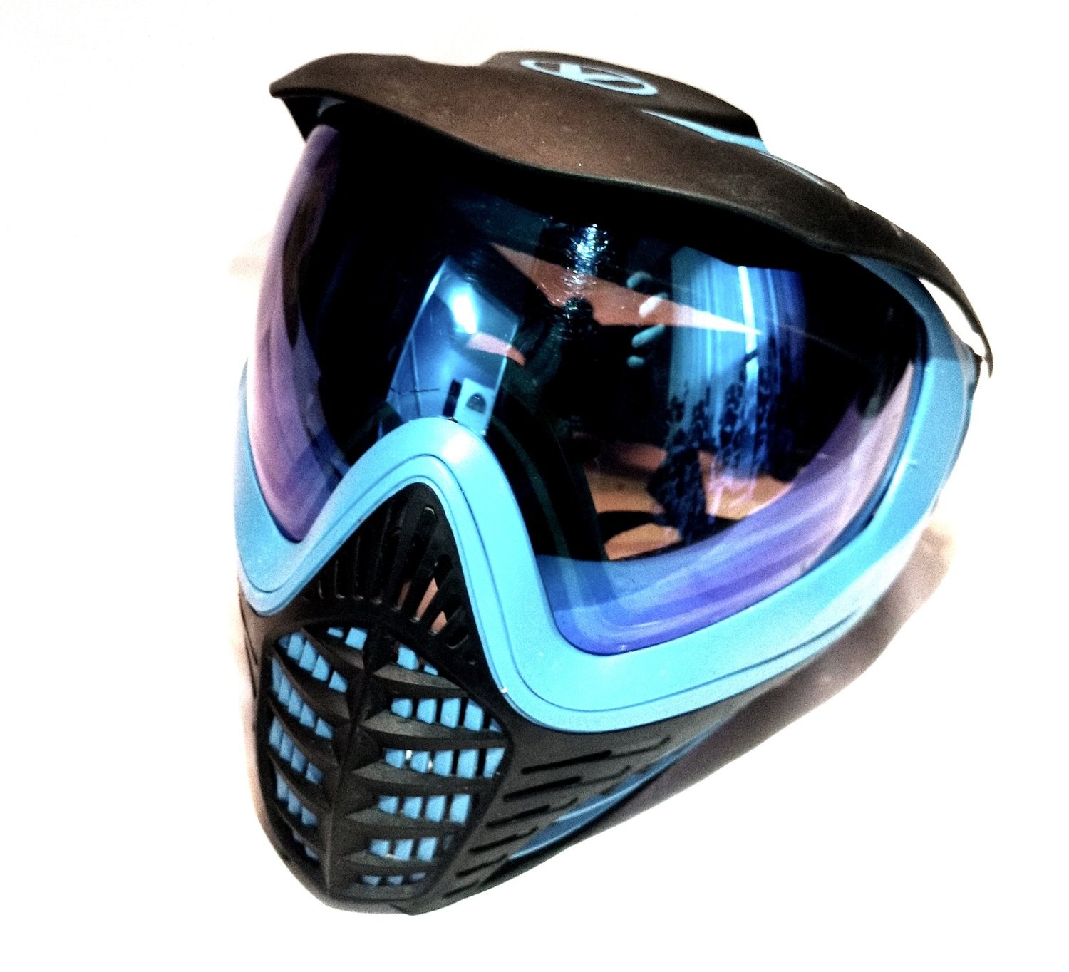 Used Virtue Vio Contour Paintball Goggles Cyan