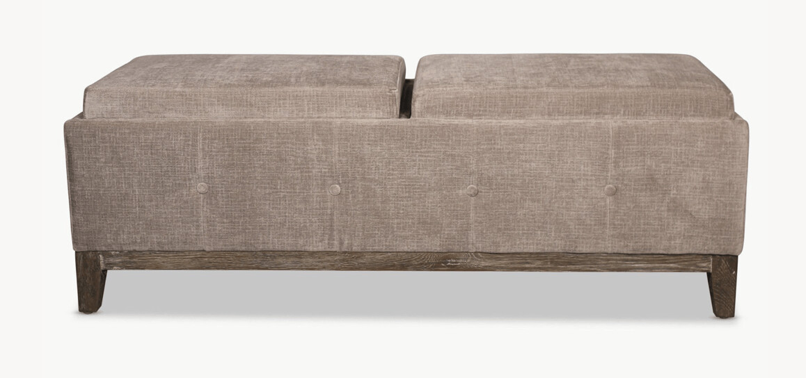Tray Top Grey Ottoman