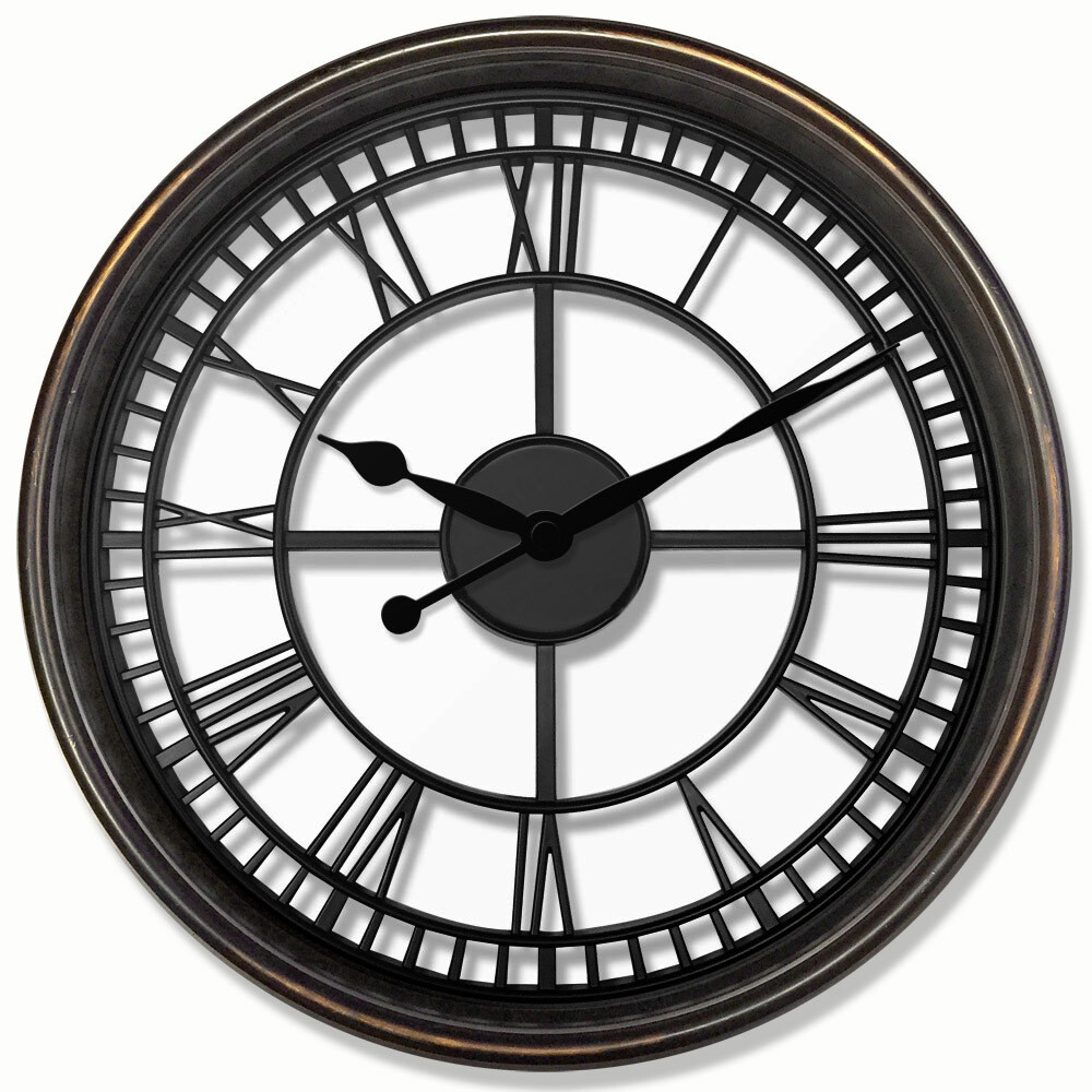 Westclox 20" Open Back Roman Numeral Wall Clock Products The WestClox Source