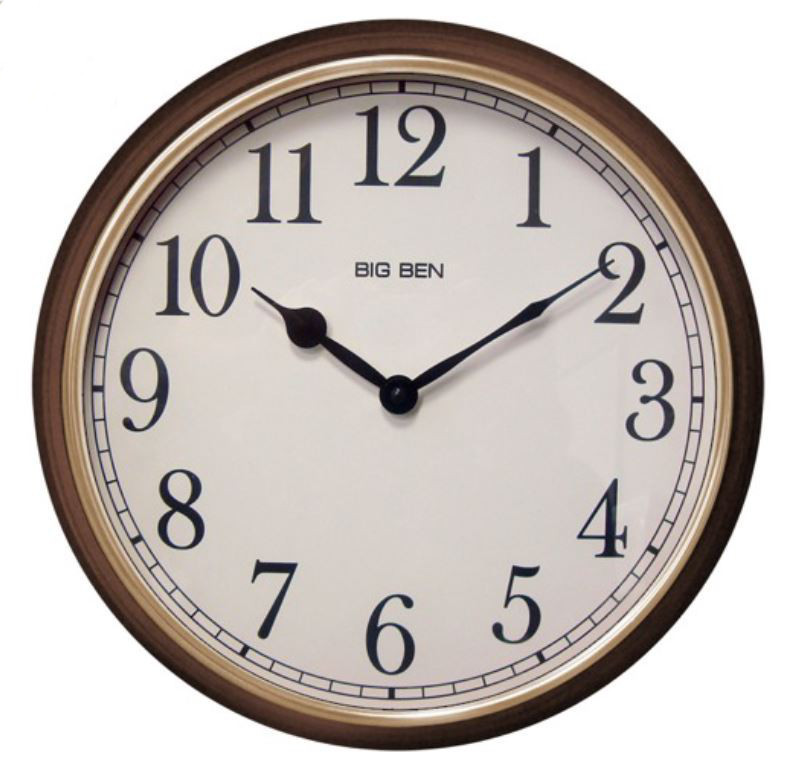 Westclox 15 1/2" Woodlook Wall Clock Westclox Alarm Clocks The WestClox Source