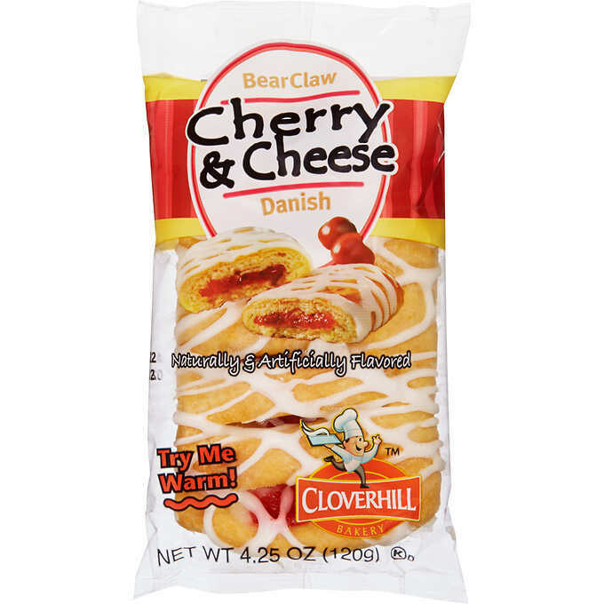 * Cloverhill Danish Cherry Cheese Bear Claw 4.25 Ounces
