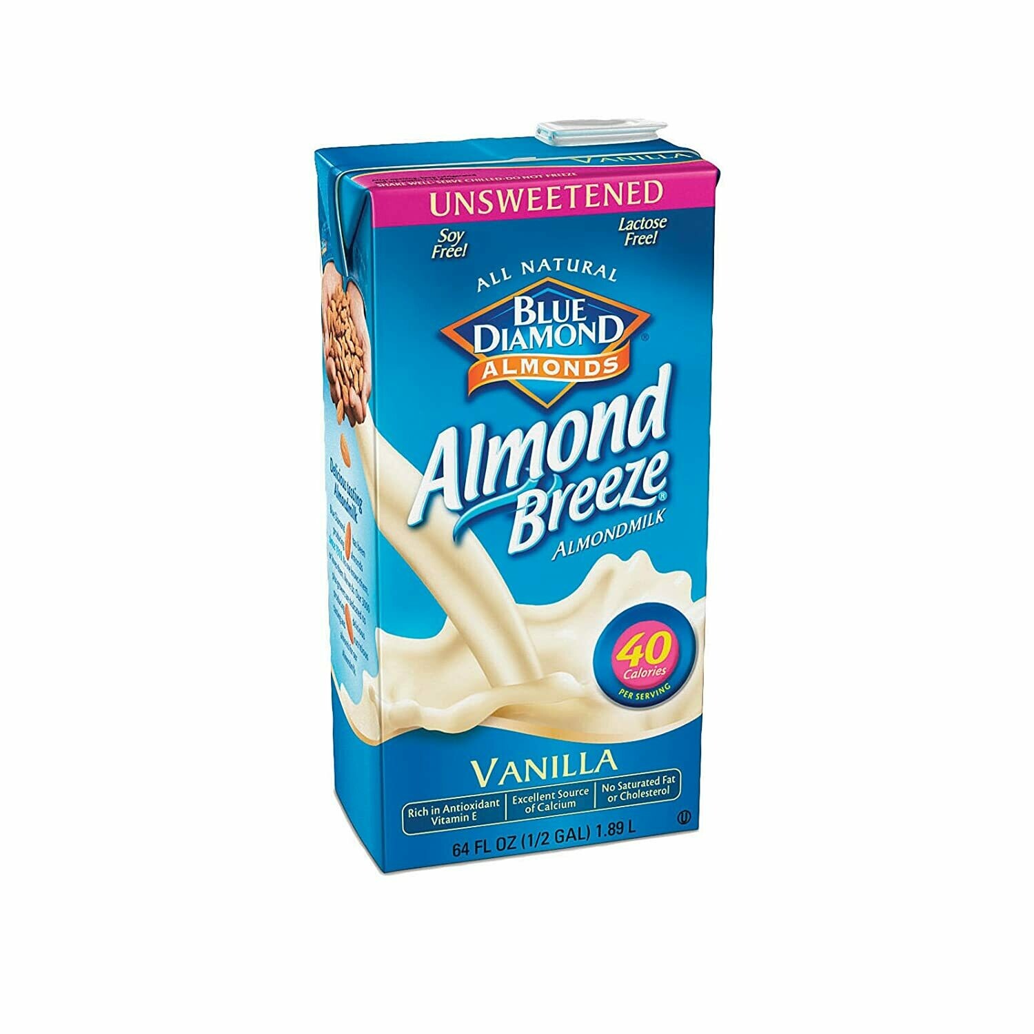 * Blue Diamond Fresh Unsweetened Almond Milk 64 Ounces