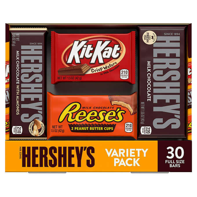 * Hershey's Assorted Standard Bars Variety Pack 30 Count